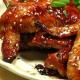 Рецепт: Курячі крильця в соєво-медовому соусі - Готувати швидко, на сковороді